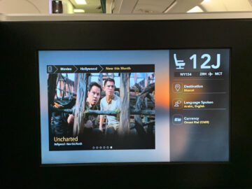 Oman Air Business Class A330 200 Ife 4