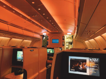 Oman Air Business Class A330 200 Kabine 7