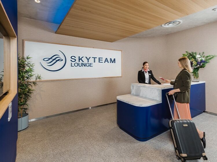 Skyteam Sydney Lounge Eingang Copyright