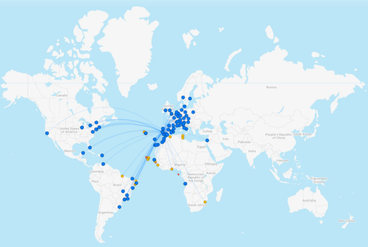 Tap Air Portugal Streckennetz September 2022 Flightconnections