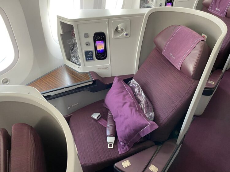 Thai Airways Domestic Business Class Boeing 787 9 Sitzplatz