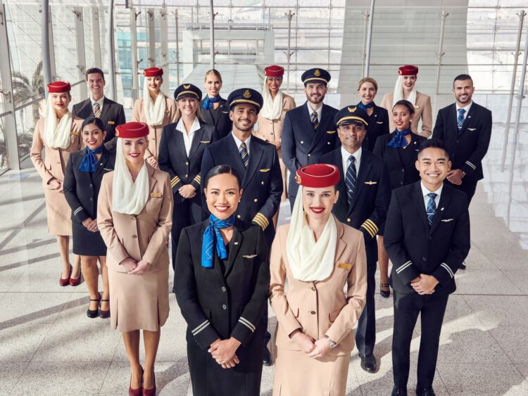 United Airlines Emirates Crews Copyright
