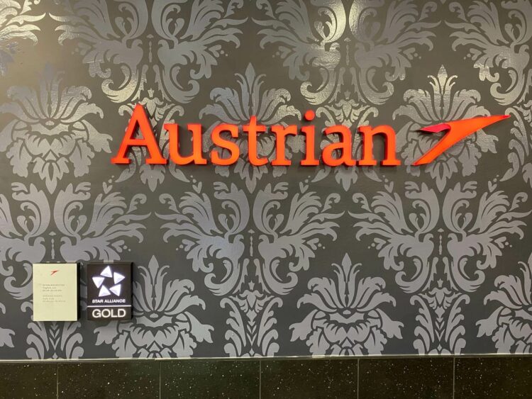 Austrian Airlines Senator Lounge F Gates Austrian Logo