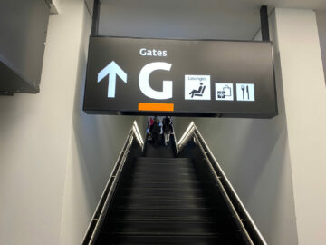 Austrian Airlines Senator Lounge F Gates Treppe Level 2