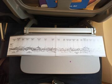 Buddha Air Info Flyer Panorama Flug Karte