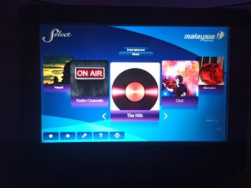 Malaysia Airlines Business Class Airbus A330 300 Entertainment Musik