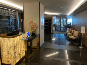 Malaysia Airlines Domestic Golden Lounge Kuala Lumpur Empfangsbereich Lounge