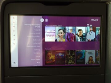 Vistara Business Class Boeing 787 9 Entertainment Filme