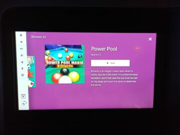 Vistara Business Class Boeing 787 9 Entertainment Spiel