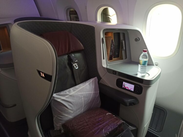 Vistara Business Class Boeing 787 9 Kabine Einzelsitz Gang