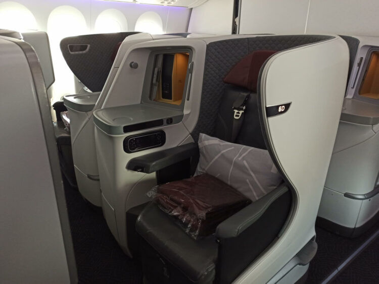 Vistara Business Class Boeing 787 9 Kabine Mittelreihe