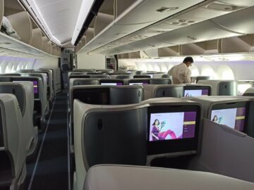 Vistara Business Class Boeing 787 9 Kabine Von Hinten