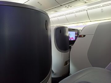 Vistara Business Class Boeing 787 9 Sitz Sichschutz