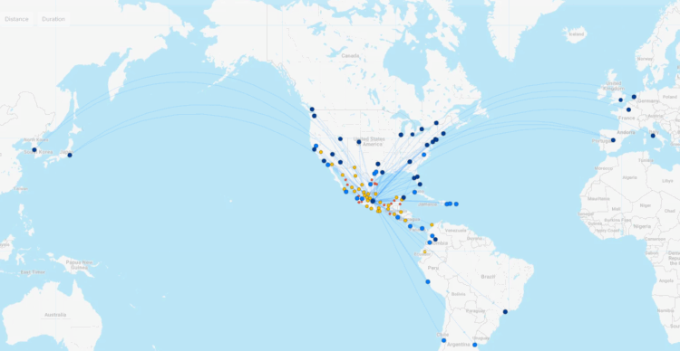 Aeromexico Streckennetz November 2025 Flightconnections