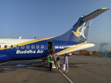 Buddha Air Boarding Kathmandu