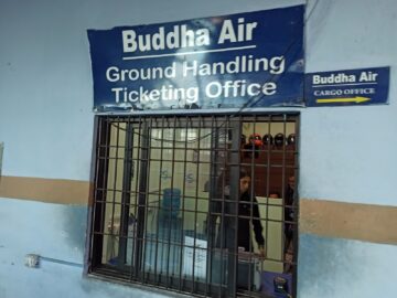 Buddha Air Ticketschalter Flughafen Kathmandu