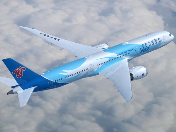 China Southern Airlines Flugzeug B787 Copyright