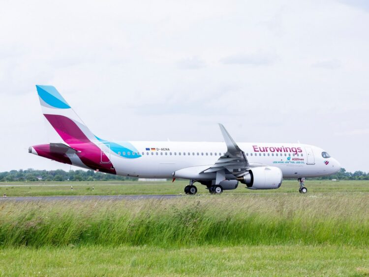 Eurowings Flugzeug Airbus A320 Copyright