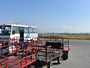 Flughafen Kathmandu Rollfeld