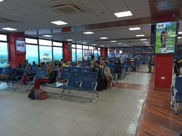 Flughafen Kathmandu Wartebereich Sicherheitsbereich