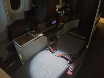 Qatar Airways Business Class Airbus A330 300 Bett Oberer Teil
