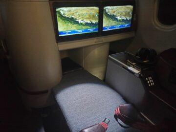Qatar Airways Business Class Airbus A330 300 Bett Unterer Teil