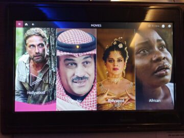 Qatar Airways Business Class Airbus A330 300 Entertainment Hauptmenue