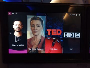 Qatar Airways Business Class Airbus A330 300 Entertainment Tv Und Serien