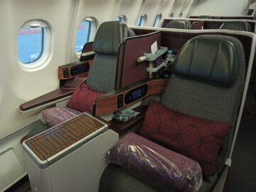 Qatar Airways Business Class Airbus A330 300 Sitz Fensterreihe