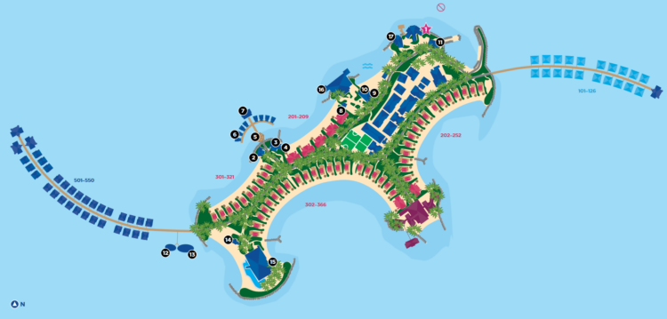 Hilton Maldives Amingiri Resort Spa Map