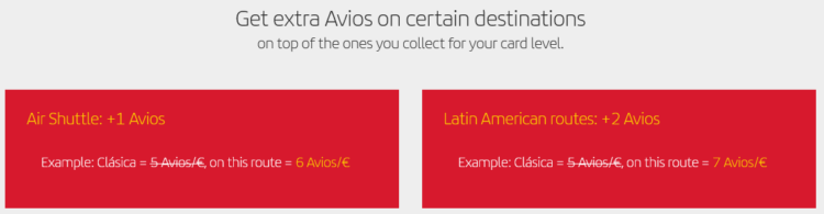 Iberia Plus Extra Avios Air Shuttle Lateinamerika