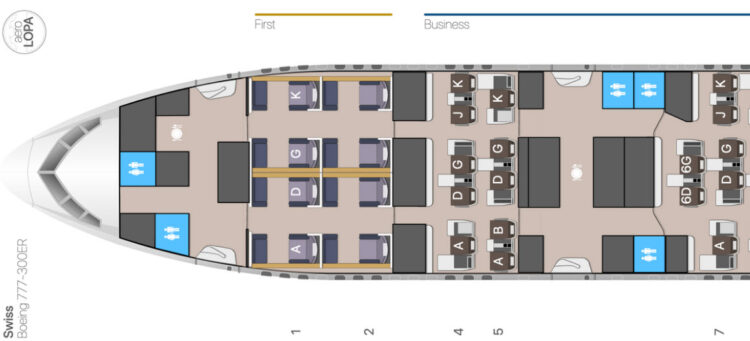 Swiss First Class Boeing 777 300er Seat Map Aerolopa
