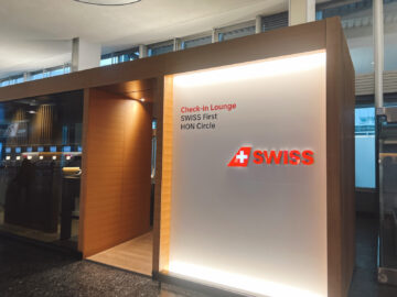 Swiss First Class Check In Bereich 1