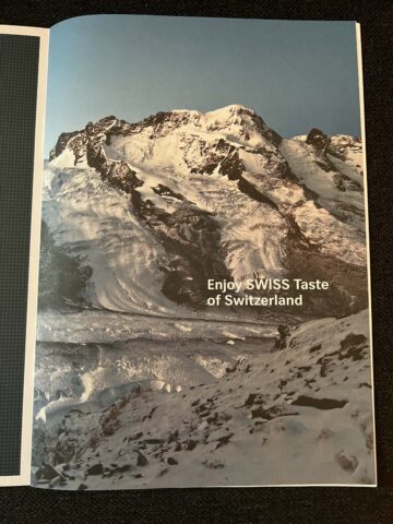 Swiss First Class Menu Zuerich Narita 4