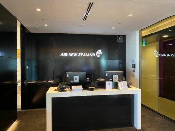 Air New Zealand Auckland International Lounge Empfangsbereich