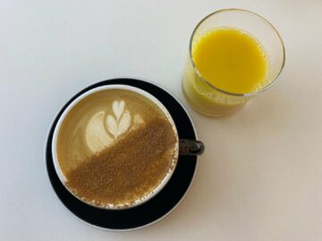 Air New Zealand Queenstown Regional Lounge Kaffee Saft