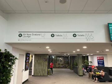 Air New Zealand Queenstown Regional Lounge Wegweiser3