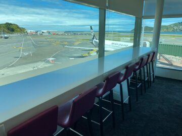 Air New Zealand Wellington Domestic Lounge Bartheke
