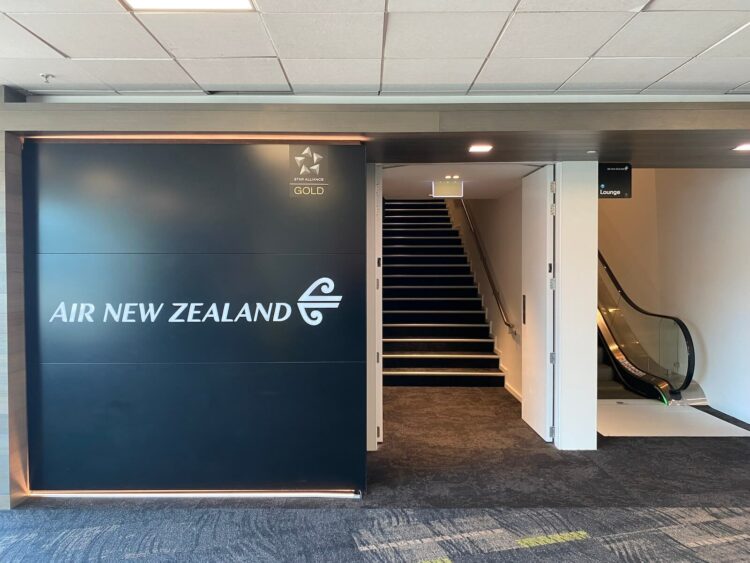 Air New Zealand Wellington Domestic Lounge Eingang