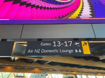 Air New Zealand Wellington Domestic Lounge Wegweiser3