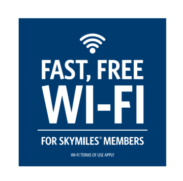 Delta Kostenloses Wifi Hinweis Boarding Door Copyright
