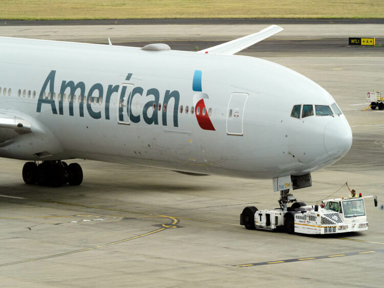 Flugzeug American Airlines Boeing 777 300 Sydney