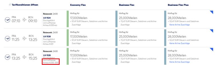 Miles And More Praemienflug Lufthansa Frankfurt Barcelona Airbus A330
