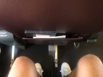Qantas Business Class Boeing 737 800 Beinfreiheit