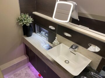 Singapore Airlines First Class Suites Airbus A380 800 Bad Waschbecken