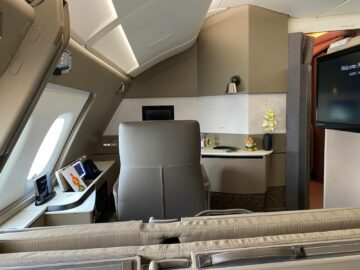 Singapore Airlines First Class Suites Airbus A380 800 Blick Von Meinem Sitz