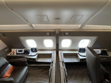 Singapore Airlines First Class Suites Airbus A380 800 Doppelkabine Von Oben