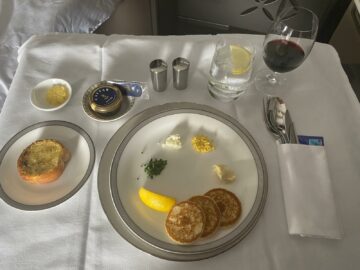 Singapore Airlines First Class Suites Airbus A380 800 Kaviar Vorspeise