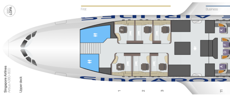 Singapore Airlines First Class Suites Airbus A380 800 Sitzplan Aerolopa