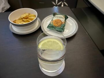 Singapore Airlines First Class Suites Airbus A380 800 Snacks
